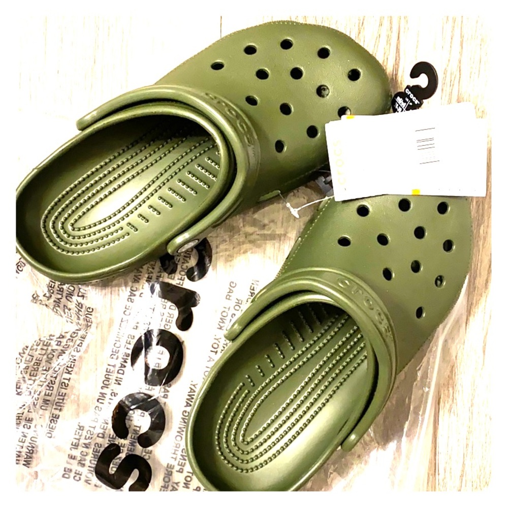 Army Green Classic Clog Crocs